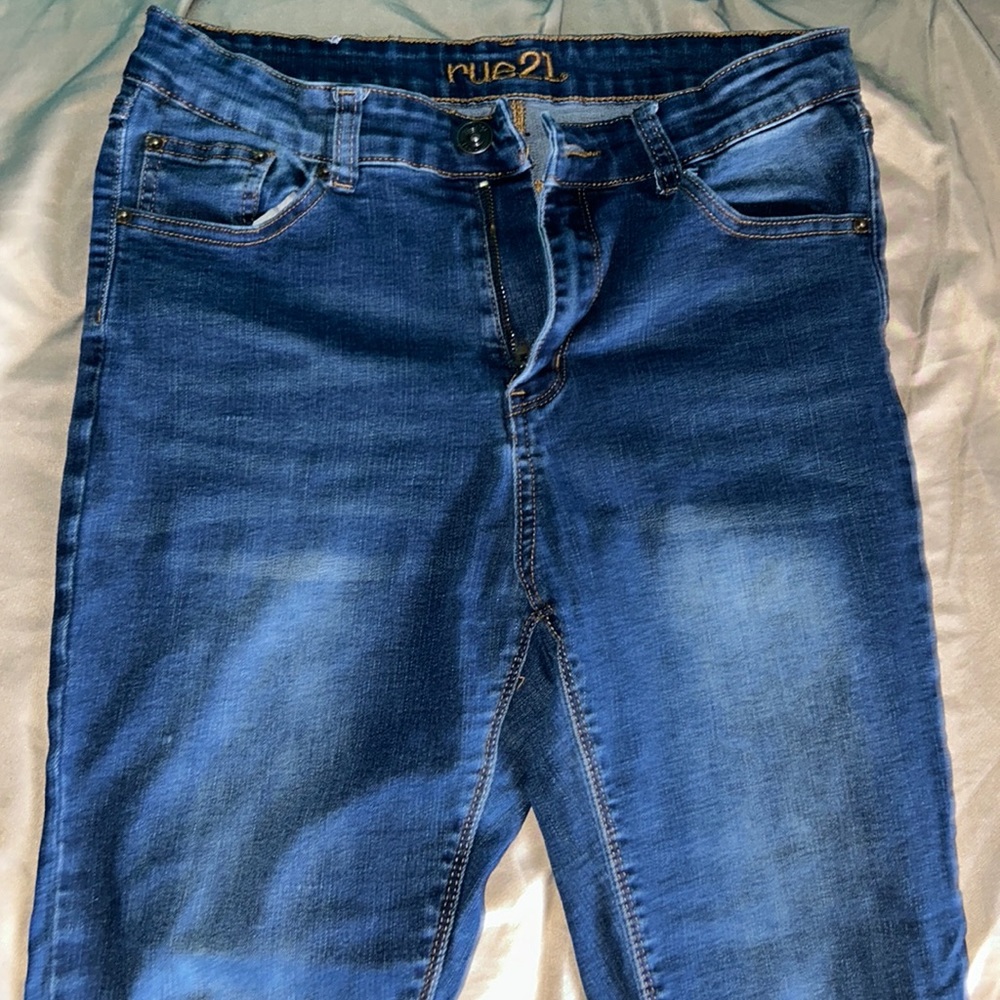 Rue 21 Blue High Rise Jeggings